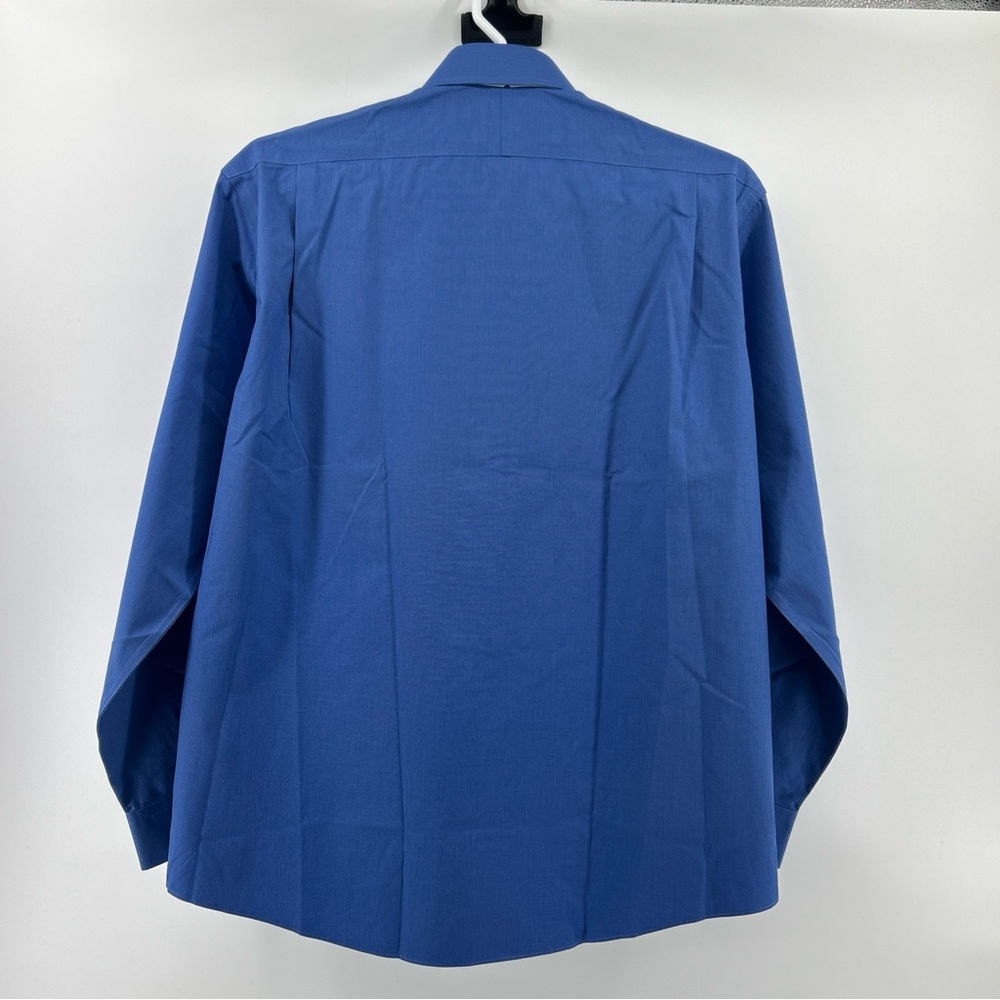 Jos A Bank Dress Shirt Men’s 15.5 Large Blue Pinpoint Classic Traveler NWT - Picture 2 of 12